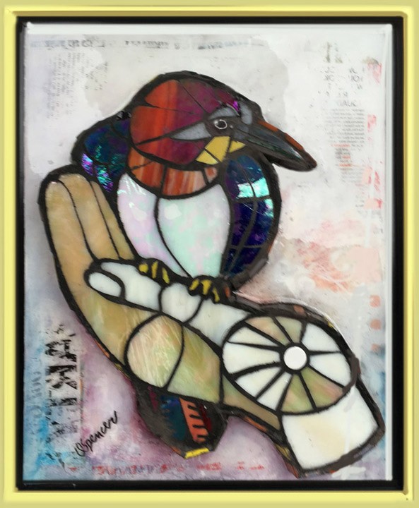 Bird on a Hand Mosaic